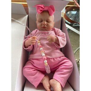 🆕20inch Soft Cloth Body Newborn Baby Dolls Poseable Limbs Real Life Doll Girl